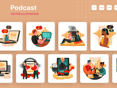Podcast Illustrations