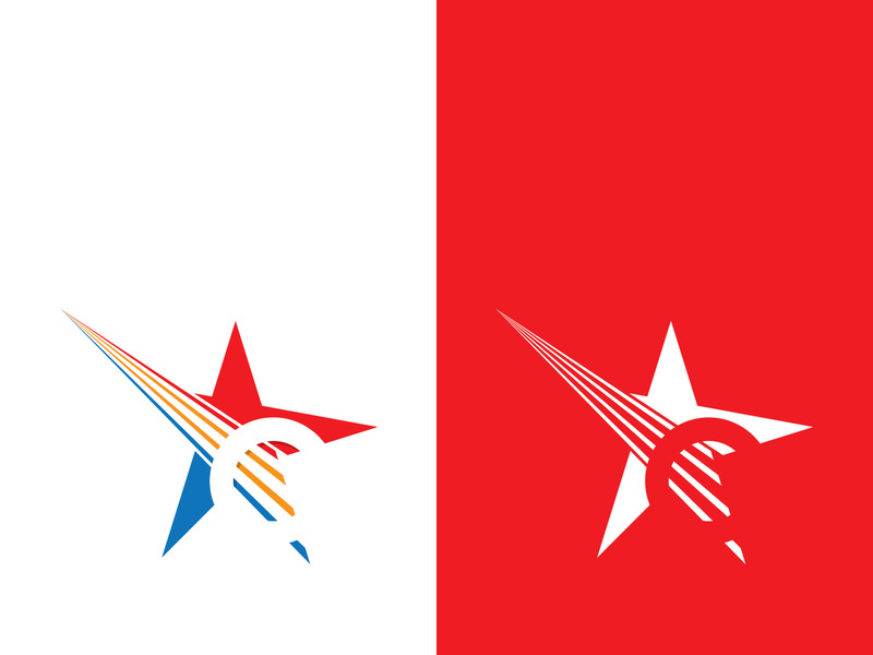 Star icon template vector illustration design