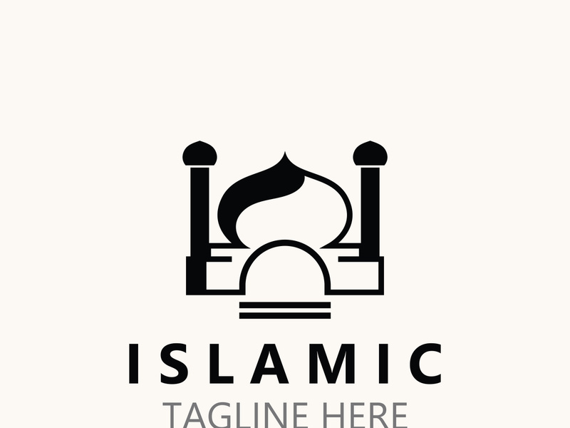 Islamic Mosque Logo design, template Islamic, Islamic Day Ramadan vector graphic creative idea