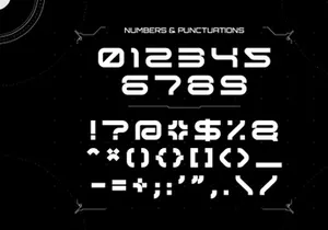 OSCURA - Futuristic Font