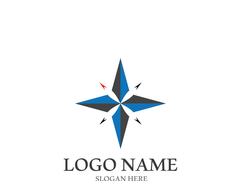 Compass logo template vector icon illustration design
