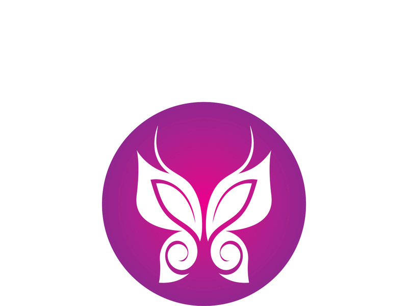 Beauty butterfly vector icon design
