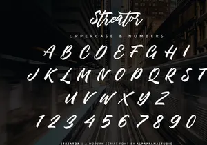 Streator - Modern Script Font