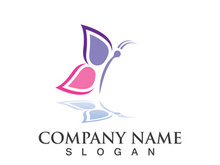 Butterfly logo template symbol vector icon design