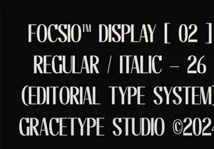 Focasio | Display Typeface