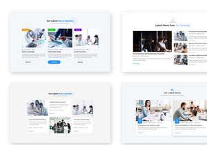 10 Blog, Post Widget Design for Web-UI Kit