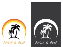 Unique and modern arabian palm tree logo design.