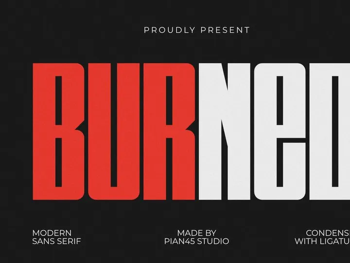 Burned - Modern Sans Serif Font