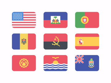 Flat Flags Freebie preview picture