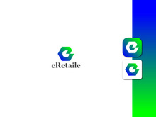 Lettermark Logo - Letter E Logo - Gradient Logo - Business Logo Design