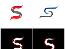 S letter logo design vector