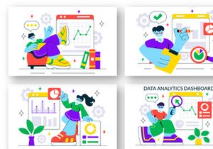 10 Data Analytics Dashboard Illustration