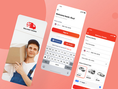 Package delivery service app.