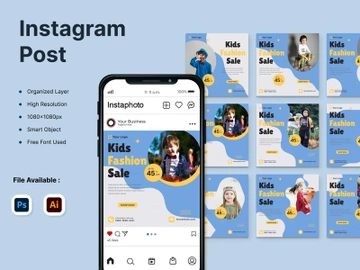 General Kids Instagram Post Templates preview picture