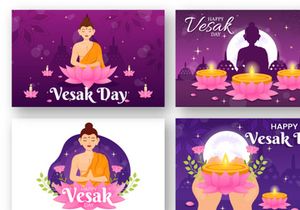 13 Vesak Day Celebration Illustration