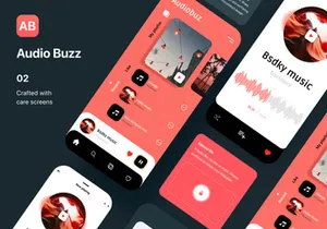 Audio Buzz Music App Concept