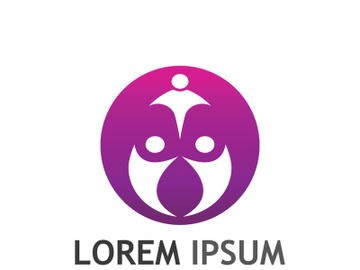 People social community logo design with creative idea preview picture