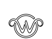 W Letter Logo Template