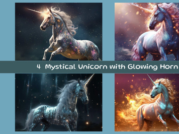 Mystical Unicorn with Glowing Horn preview picture