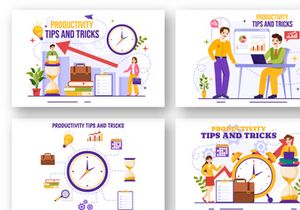 13 Productivity Tips and Trick Illustration