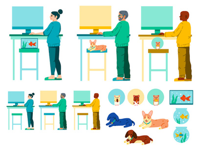 60+ WFH Pets & People Icons [Free Download]