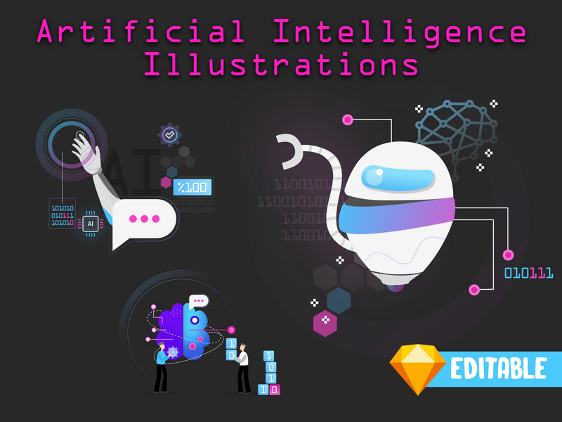 Artificial Intelligence Illustrations - 3