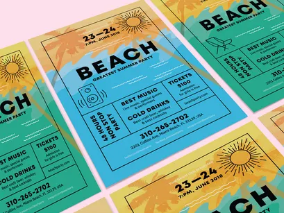Beach Poster Template