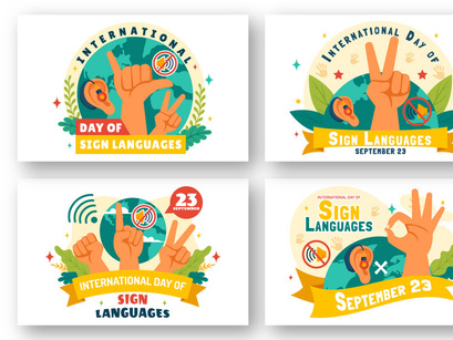 12 International Day of Sign Languages Illustration