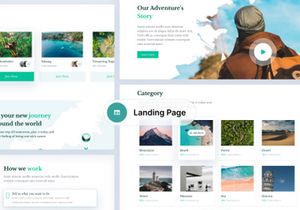 Mooncak Travel Landing Page UI Kit