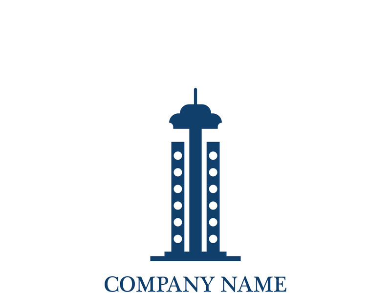 Lighthouse icon logo and vector illustration beacon tower design vintage symbol