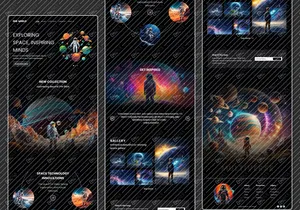 Astronaut Landingpage-Design
