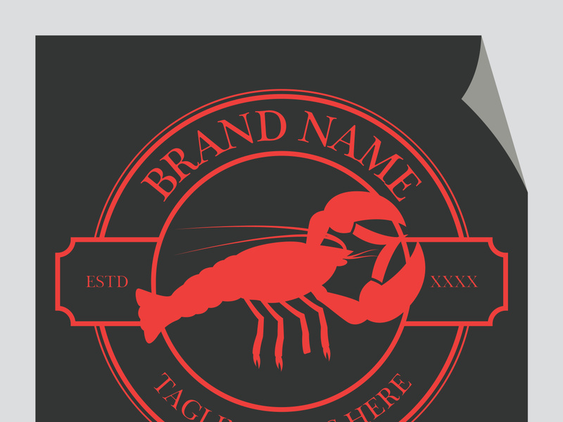 Vintage lobster logo