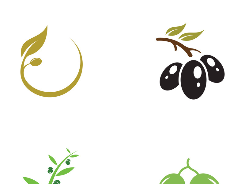 Olive fruit logo design.