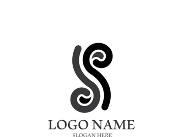 S letter creative icon logo design elegant vector illustration preview picture
