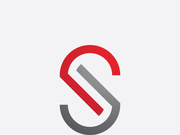 S letter logo, vector sign template design preview picture