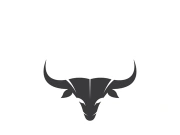 Bull head horns logo design.