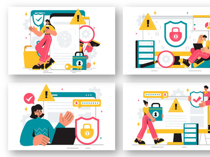 9 Vulnerability Vector Illustration