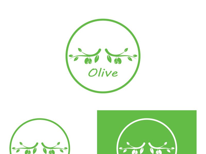 Olive fruit logo design.