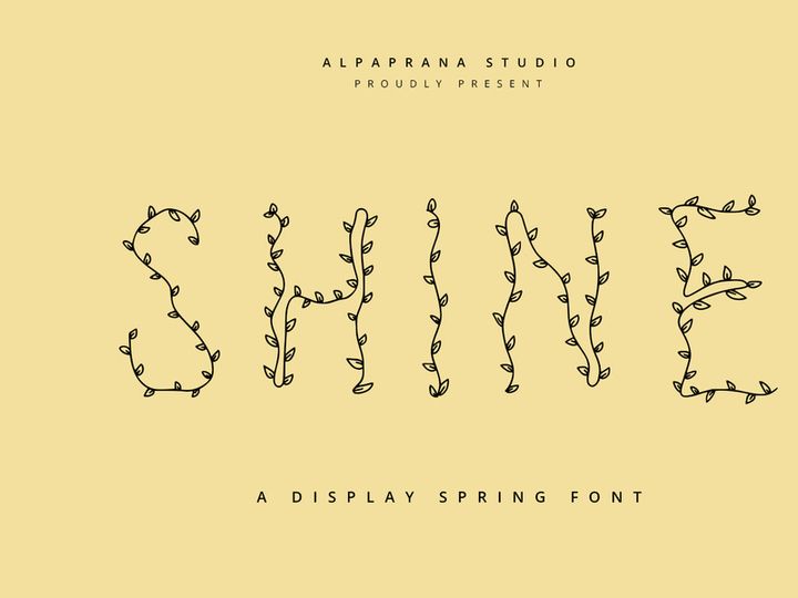 Shine - Decorative Display Font