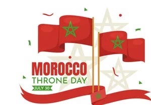 10 Happy Morocco Throne Day Illustration