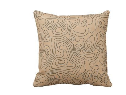 Seamless repeating topographic contour map background
