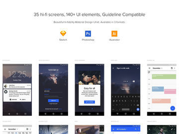 Material Design UI Kit preview picture