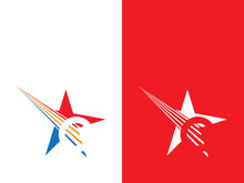 Star icon template vector illustration design