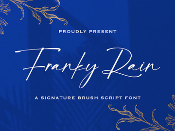 Franky Rain - Signature Script Font preview picture