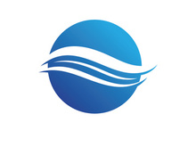Water Wave Logo illustration design vector template
