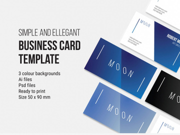 Moon Business Card Template preview picture