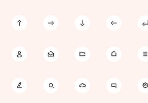 Free 15 Simple Line Icons