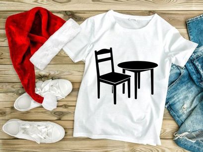 Chair and round table set