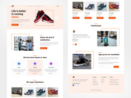 Nike - Shoes store website landing page preview picture
