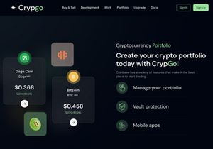 Crypgo Nextjs Tailwind Landing Page